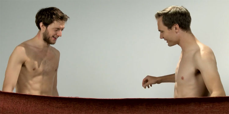shopwoodlot.com Guy Friends See Each Other Naked For The First Time video.