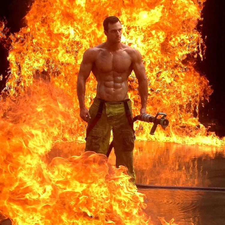 The pics are for the Firefighters Calendar Australia